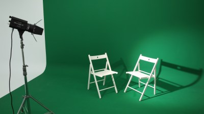 橙穎傳播/ 白色無縫牆、虛擬綠棚